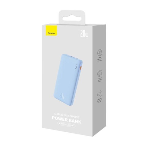 Baseus BASEUS POWERBANK AIRPOW 10000MAH 20W (NIEBIESKI)