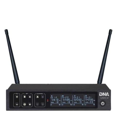 DNA PROFESSIONAL DNA QMIC4 - Mikrofon bezprzewodowy, 4x nadajnik doręczny