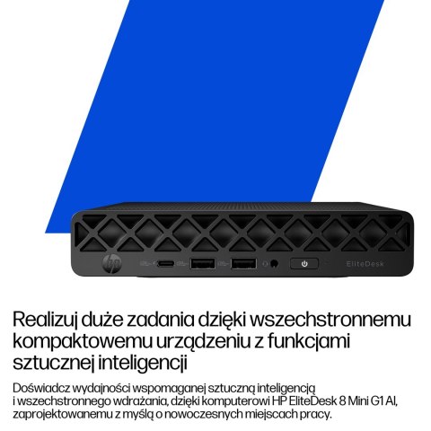 Hewlett-Packard HP EliteDesk 8 Mini G1i Ultra 5 235T 16GB DDR5 SSD512 Intel Graphics W11Pro 3Y OnSite