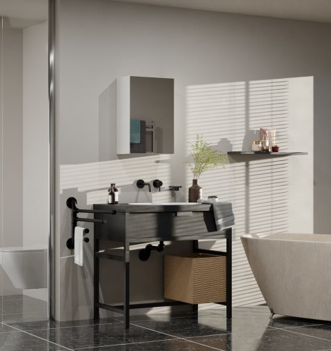 TOP E SHOP SZAFKA ŁAZIENKOWA POLA 1 DRZWI LUSTRO BIEL