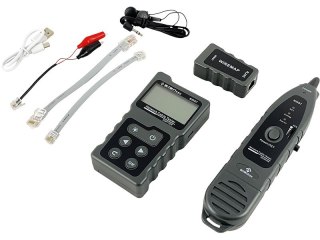 A-LAN ALANTEC Tester kabli sieciowych z funkcjami PoE, śledzenia, pomiaru długości i testowania ciągłości z wyświetlaczem, Wszechstron