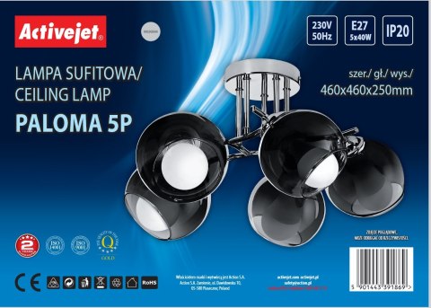 Activejet Lampa wisząca Activejet AJE-PALOMA 5P E27 5x40W