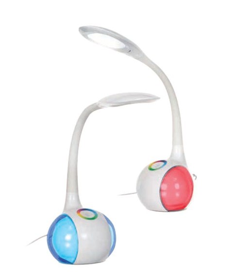 Activejet Lampka na biurko stołowa biurkowa LED Activejet RAINBOW RGB biała