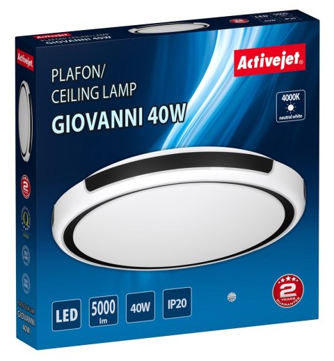 Activejet Plafon LED Activejet AJE-GIOVANNI 40W (WYPRZEDAŻ)