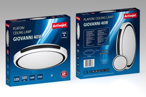 Activejet Plafon LED Activejet AJE-GIOVANNI 40W (WYPRZEDAŻ)