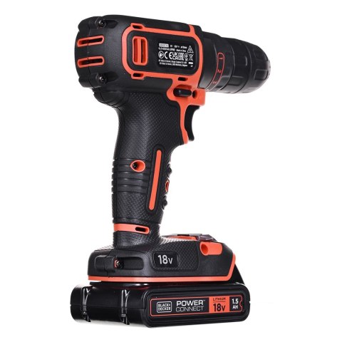 BLACK+DECKER Wiertarko-wkrętarka 18V BDCDC18BAFC-QW BLACK+DECKER
