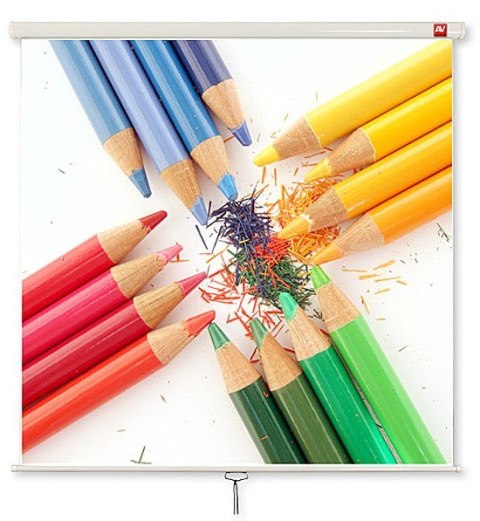 AVTEK Ekran projekcyjny do zawieszenia na suficie lub ścianie AVTEK WALL STANDARD 200 (sufitowy, ścienny; rozwijane ręcznie; 200 x 200