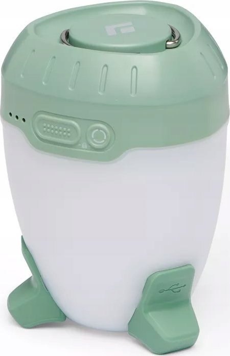 Black Diamond Latarka biwakowa Black Diamond Orbiter 450, desert sage + Chusta wielofunkcyjna Buff Merino Lightweight, solid black