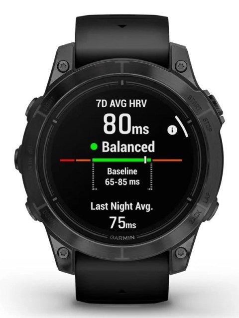 Garmin Zegarek sportowy Garmin EPIX PRO (GEN 2) AMOLED 47mm Slate Gray Black/Black Band (WYPRZEDAŻ)