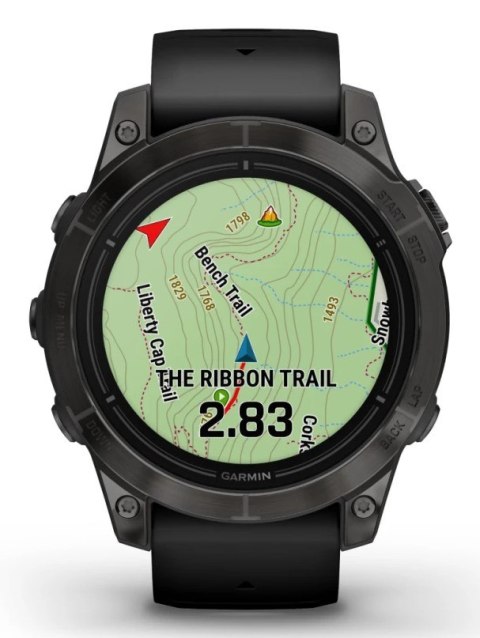 Garmin Zegarek sportowy Garmin EPIX PRO (GEN 2) AMOLED 47mm Slate Gray Black/Black Band (WYPRZEDAŻ)