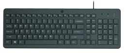 Hewlett-Packard Klawiatura HP 150 Wired Keyboard przewodowa czarna 664R5AA