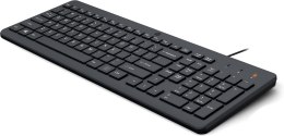 Hewlett-Packard Klawiatura HP 150 Wired Keyboard przewodowa czarna 664R5AA