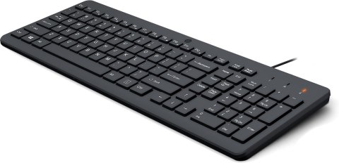 Hewlett-Packard Klawiatura HP 150 Wired Keyboard przewodowa czarna 664R5AA