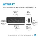 Hewlett-Packard Zestaw klawiatura + mysz HP 330 Wireless Mouse and Keyboard Combo czarne 2V9E6AA