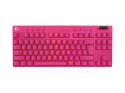 Logitech Klawiatura Logitech PRO X TKL różowa