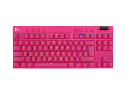 Logitech Klawiatura Logitech PRO X TKL różowa