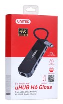UNITEK UNITEK HUB USB-C 3.1, RJ-45,3XUSB-A,HDMI,4K,PD100W