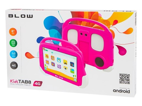 BLOW BLOW TABLET KIDSTAB8 4G 4/64GB RÓŻOWE ETUI