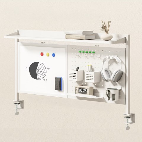 Ergo office ERGO OFFICE PRZEGRODA BIURKOWA / ORGANIZER, MAX. OBCIĄŻENIE 10KG, BIAŁA TABLICA, SZEROKOŚĆ 1116MM, BIAŁA ER-301 W