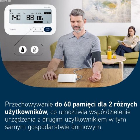 OMRON Ciśnieniomierz Omron M3 COMFORT AFIB + zasilacz