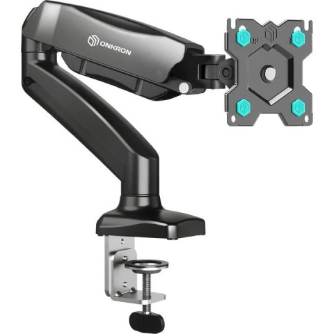 ONKRON ONKRON G80-B Uchwyt biurkowy obrotowo-nachylny do monitora 13"-32" maks 8 kg, z obracaniem, czarny