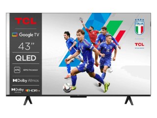 TCL Telewizor TCL 43T69C QLED 43" 4K Ultra HD Google TV Dolby Atmos DVB-T2 Metaliczny