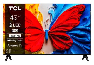 TCL Telewizor TCL 43V5C QLED 43" Full HD Android TV Dolby Digital Plus DVB-T2 Czarny