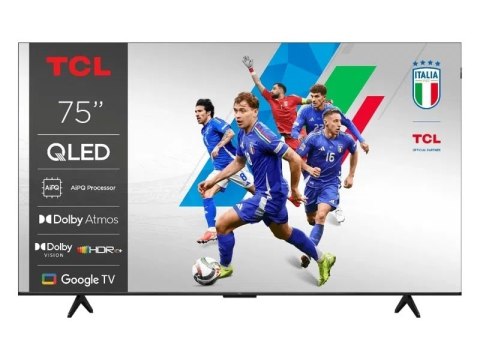 TCL Telewizor TCL 75T69C QLED 75" 4K Ultra HD Google TV Dolby Atmos DVB-T2 Metaliczny