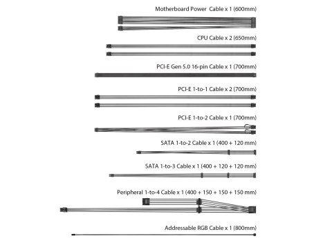 ASUS Zasilacz ASUS ROG STRIX 1200W GOLD AURA EDITION (WYPRZEDAŻ)
