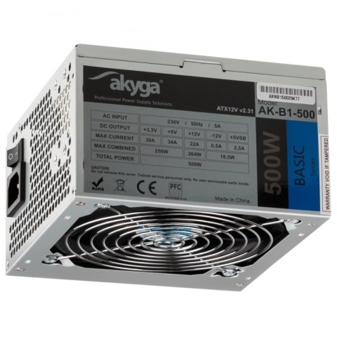 Akyga Zasilacz Akyga AK-B1-500 (500 W; Pasywne; 120 mm)