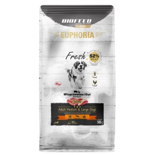 BIOFEED BIOFEED Euphoria fresh meat Adult Wieprzowina/gęś M/L 50gr