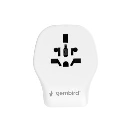 GEMBIRD GEMBIRD UNIWERSALNY ADAPTER PODRÓŻNY 20 W, BIAŁY