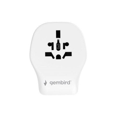 GEMBIRD GEMBIRD UNIWERSALNY ADAPTER PODRÓŻNY 20 W, BIAŁY