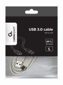 GEMBIRD Kabel GEMBIRD CCP-USB3-AMCM-1M-W (USB typu C M - USB 3.0 M; 1m; kolor biały)