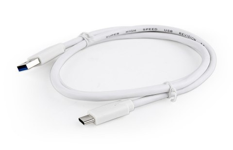 GEMBIRD Kabel GEMBIRD CCP-USB3-AMCM-1M-W (USB typu C M - USB 3.0 M; 1m; kolor biały)