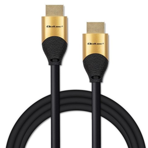 Qoltec QOLTEC KABEL HDMI V2.1 ULTRA HIGH SPEED 8K | 60HZ | 28AWG | GOLD | 3M