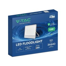 V-TAC Projektor LED V-TAC CREE CHIP 300W 135lm/W czarna obudowa przewód 1m IP65 VT-44003 4000K 40500lm 6 lat gwarancji