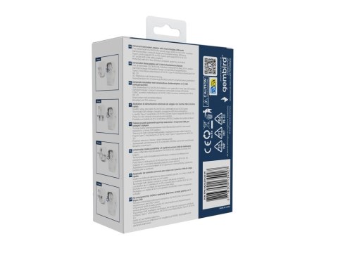 GEMBIRD GEMBIRD UNIWERSALNY ADAPTER PODRÓŻNY 20 W, BIAŁY