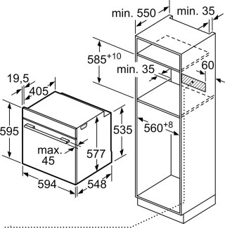 BOSCH Piekarnik BOSCH HBG7741B1
