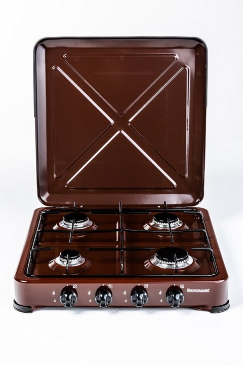 Ravanson Kuchenka gazowa nastawna 4-palnikowa Ravanson K-04BR (brązowy)