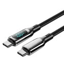 Vention Kabel USB-C do USB-C Vention USB 2.0 5A 1.2m z wyświetlaczem czarny