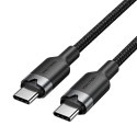 Vention Kabel USB-C do USB-C Vention w oplocie 3A 480Mbps 60W PD 2m czarny