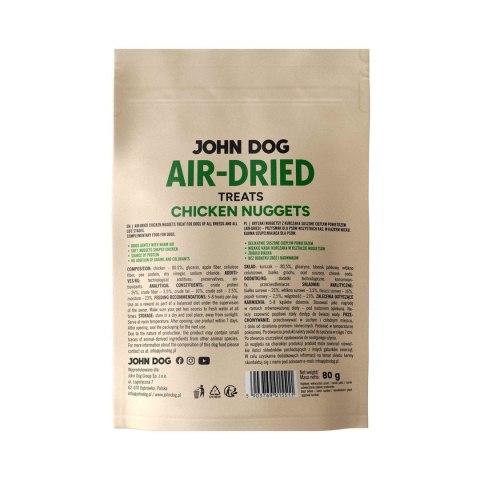 JOHN DOG JOHN DOG AIR DRIED CHICKEN NUGGETS 80G- przysmak