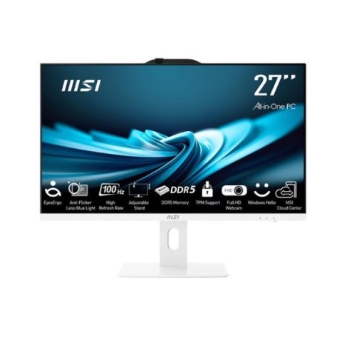 MSI MSI AIO AP272P 14M-639EU i5-14400 27" IPS LED FHD Non-Touch Anti-Glare 16GB SSD512GB M.2 AX211 WiFi 6E Windows 11 Pro White
