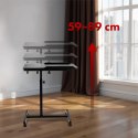 Maclean MACLEAN MOBILNE BIURKO/STAND NA LAPTOP, CZARNE, REGULACJA WYSOKOŚC 59-89CM, MAX. 30KG MC-121 B