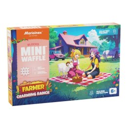 Marioinex MARIOINEX Klocki Mini Waffle Farmer Urocze ranczo, 112 elementów