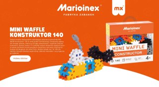 Marioinex MARIOINEX Klocki Mini Waffle Konstruktor, 140 elementów