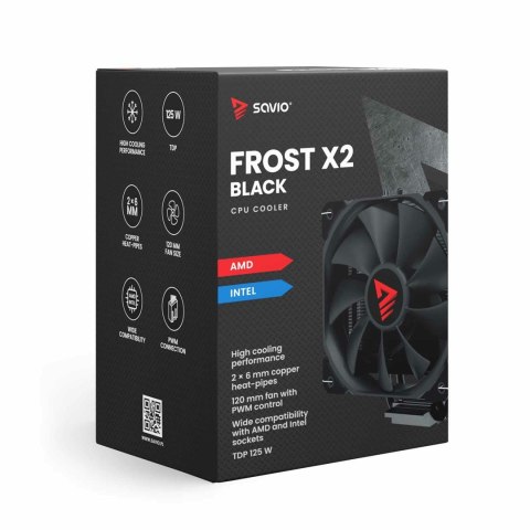SAVIO SAVIO CHŁODZENIE CPU FROST BLACK X2