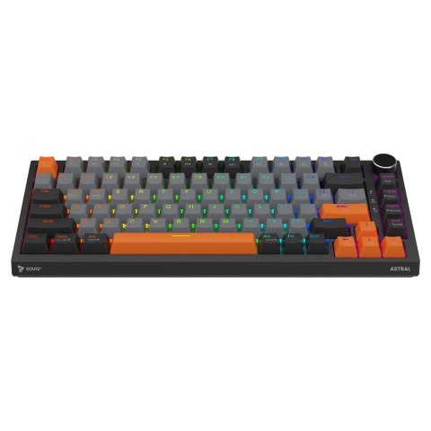 SAVIO SAVIO KLAWIATURA MAGNETYCZNA ASTRAL BLACK OUTEMU WHITE JADE RGB 3 KOLORY KEYCAPÓW