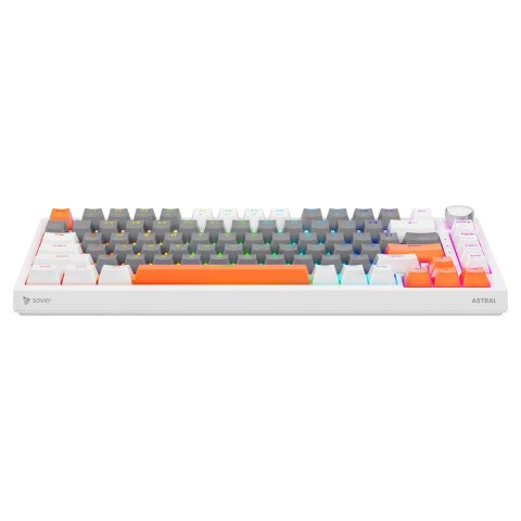 SAVIO SAVIO KLAWIATURA MAGNETYCZNA ASTRAL WHITE OUTEMU WHITE JADE RGB 3 KOLORY KEYCAPÓW